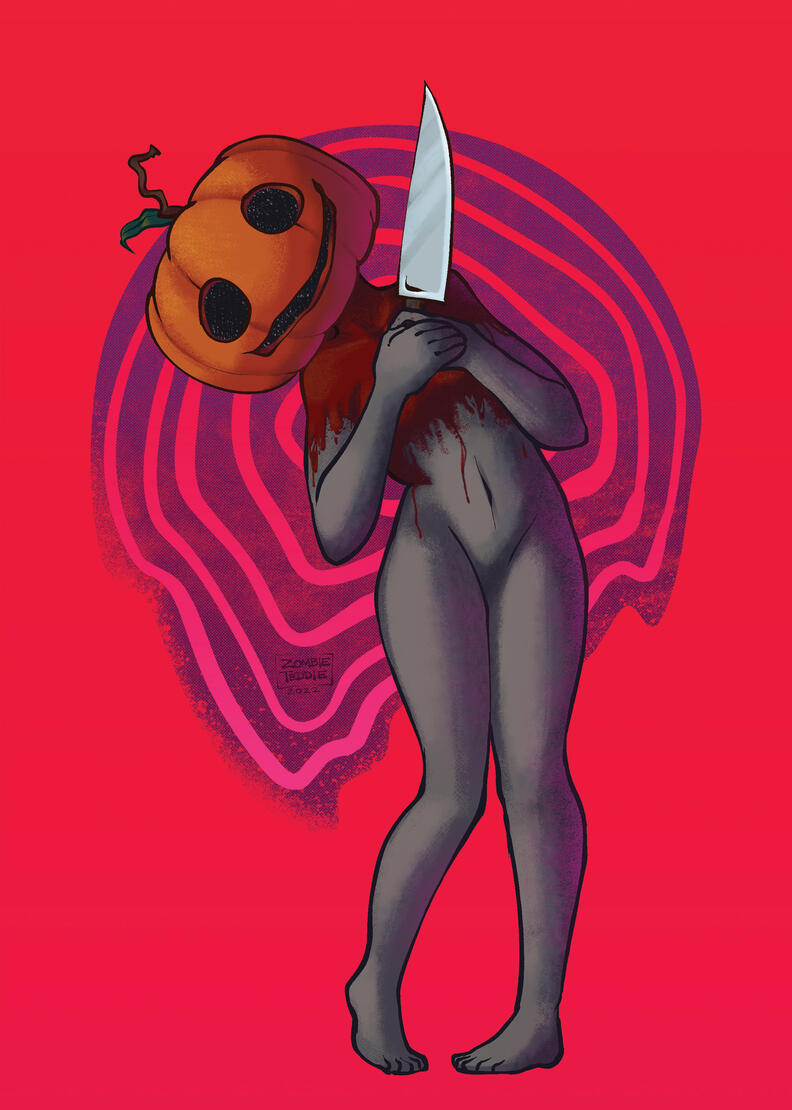 Pumpkin Girl, 2022, Digital